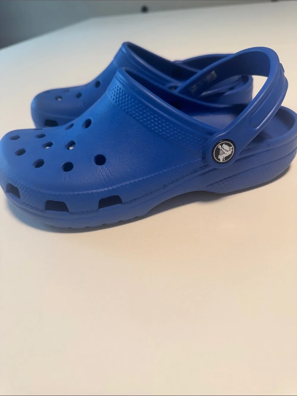 CROCS Kids Classic Foam Clogs in Bright Blue